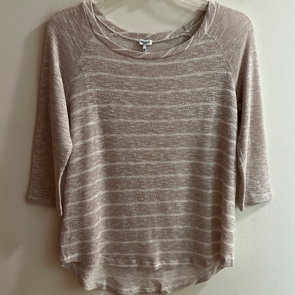 SPLENDID Stripe Lightweight Pullover Sweater Size M